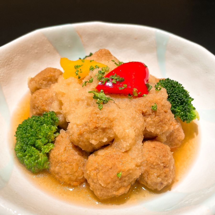 鶏つくねみぞれ煮